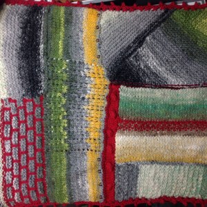 Close up view of the other end of the wrap that you can't see in the previous picture.